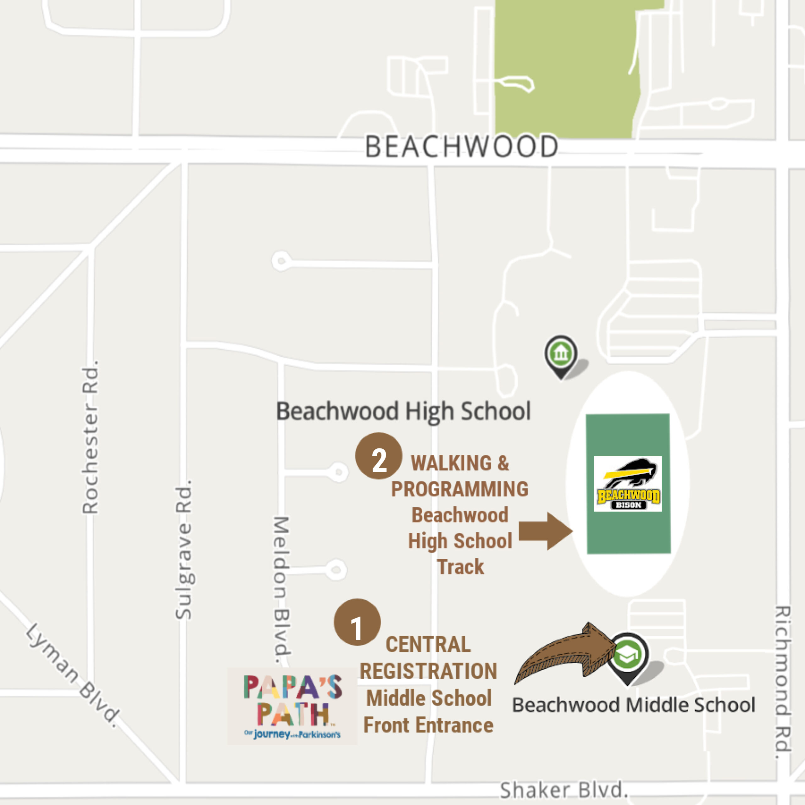 Papa Paths Walk Map 1