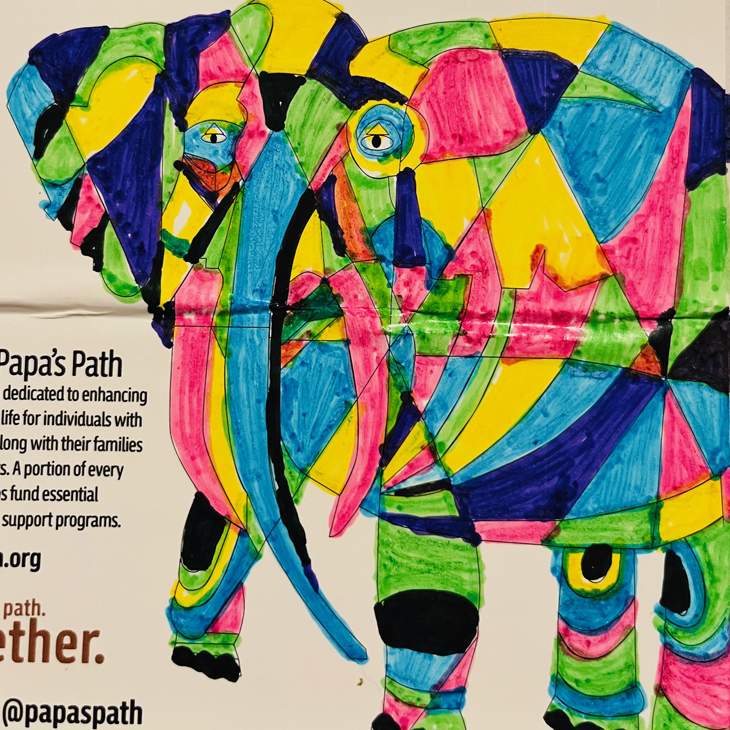 Sharon May-Elephant Artwork